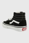 Дитячі кеди Vans UY SK8 Hi BLACK/TRUE WHIT колір чорний Дитячі кеди Vans UY SK8 Hi BLACK/TRUE WHIT колір чорний