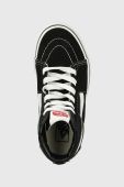 Дитячі кеди Vans UY SK8 Hi BLACK/TRUE WHIT колір чорний Дитячі кеди Vans UY SK8 Hi BLACK/TRUE WHIT колір чорний