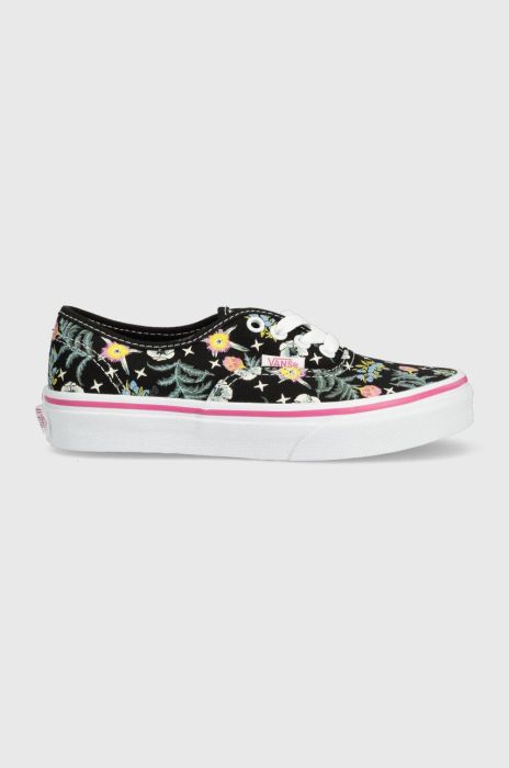 Дитячі кеди Vans UY Authentic FLRL BLACK колір чорний