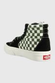 Дитячі кеди Vans JN SK8 Hi LOVE BLKPK колір зелений