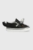 Дитячі кросівки Vans TD Triceratops Slip On V DINO BLKWH колір чорний