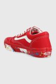 Дитячі кеди Vans UY Old Skool PTSP DRRED колір червоний Дитячі кеди Vans UY Old Skool PTSP DRRED колір червоний