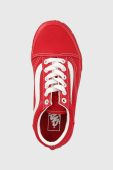 Дитячі кеди Vans UY Old Skool PTSP DRRED колір червоний Дитячі кеди Vans UY Old Skool PTSP DRRED колір червоний