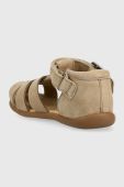 Дитячі замшеві сандалі Pom D'api колір бежевий (3008957) Дитячі замшеві сандалі Pom D'api колір бежевий (3008957)