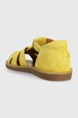 Дитячі замшеві сандалі Pom D'api колір жовтий (3064653)