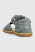 Дитячі замшеві сандалі Pom D'api колір блакитний (3007707) Дитячі замшеві сандалі Pom D'api колір блакитний (3007707)