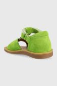 Дитячі замшеві сандалі Pom D'api колір зелений (3007956) Дитячі замшеві сандалі Pom D'api колір зелений (3007956)