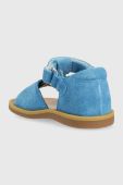 Дитячі замшеві сандалі Pom D'api колір блакитний (3007367) Дитячі замшеві сандалі Pom D'api колір блакитний (3007367)