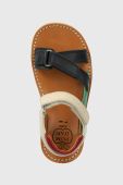 Дитячі шкіряні сандалі Pom D'api колір барвистий (2988383)