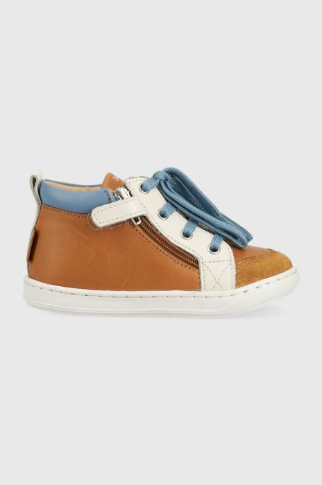 Дитячі шкіряні туфлі Shoo Pom колір коричневий (3064658) Дитячі шкіряні туфлі Shoo Pom колір коричневий (3064658)