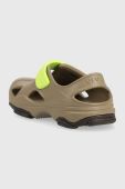 Дитячі сандалі Crocs ALL TERRAIN FISHERMAN SANDAL колір зелений Дитячі сандалі Crocs ALL TERRAIN FISHERMAN SANDAL колір зелений