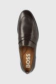 Шкіряні мокасини BOSS Colby чоловічі колір коричневий 50487115 (2913517) Шкіряні мокасини BOSS Colby чоловічі колір коричневий 50487115 (2913517)