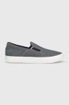 Кеди Tommy Hilfiger TH HI VULC CORE LOW SLIP ON чоловічі колір синій Кеди Tommy Hilfiger TH HI VULC CORE LOW SLIP ON чоловічі колір синій