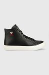 Шкіряні кросівки Tommy Hilfiger TH HI VULC STREET LEATHER колір чорний FM0FM04739 Шкіряні кросівки Tommy Hilfiger TH HI VULC STREET LEATHER колір чорний FM0FM04739