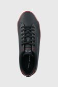 Шкіряні кеди Tommy Hilfiger TH HI VULC CORE LOW LEATHER колір синій FM0FM04731 Шкіряні кеди Tommy Hilfiger TH HI VULC CORE LOW LEATHER колір синій FM0FM04731
