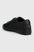 Шкіряні кеди Tommy Hilfiger TH HI VULC CORE LOW LEATHER колір чорний FM0FM04731 Шкіряні кеди Tommy Hilfiger TH HI VULC CORE LOW LEATHER колір чорний FM0FM04731