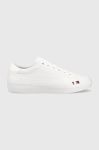 Шкіряні кросівки Tommy Hilfiger ELEVATED VULC LEATHER LOW колір білий FM0FM04418 (3101544) Шкіряні кросівки Tommy Hilfiger ELEVATED VULC LEATHER LOW колір білий FM0FM04418 (3101544)