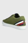 Кеди Tommy Hilfiger TH HI VULC CORE LOW STRIPES колір зелений FM0FM04735