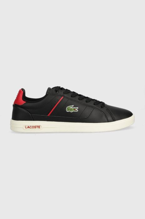 Шкіряні кросівки Lacoste EUROPA PRO колір чорний 44SMA0012 Шкіряні кросівки Lacoste EUROPA PRO колір чорний 44SMA0012