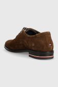 Замшеві туфлі Tommy Hilfiger CORPORATE HILFIGER SUEDE SHOE чоловічі колір коричневий FM0FM04434 Замшеві туфлі Tommy Hilfiger CORPORATE HILFIGER SUEDE SHOE чоловічі колір коричневий FM0FM04434