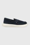 Замшеві мокасини Tommy Hilfiger TOMMY HILFIGER HYBRID LOAFER чоловічі колір синій FM0FM04440 Замшеві мокасини Tommy Hilfiger TOMMY HILFIGER HYBRID LOAFER чоловічі колір синій FM0FM04440