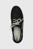 Замшеві мокасини Tommy Hilfiger TH BOAT SHOE CLASSIC NUBUCK чоловічі колір синій FM0FM04447 Замшеві мокасини Tommy Hilfiger TH BOAT SHOE CLASSIC NUBUCK чоловічі колір синій FM0FM04447