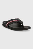 В'єтнамки Tommy Hilfiger HILFIGER LEATHER TOE POST SANDAL чоловічі колір чорний FM0FM04460 В'єтнамки Tommy Hilfiger HILFIGER LEATHER TOE POST SANDAL чоловічі колір чорний FM0FM04460