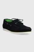 Замшеві мокасини Tommy Hilfiger TH BOAT SHOE CORE SUEDE чоловічі колір синій FM0FM04505