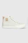 Шкіряні кеди Tommy Hilfiger TH HI VULC PREMIUM UNDYED чоловічі колір сірий Шкіряні кеди Tommy Hilfiger TH HI VULC PREMIUM UNDYED чоловічі колір сірий