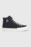 Кеди Tommy Hilfiger TH HI VULC PREMIUM DENIM Чоловічі колір синій Кеди Tommy Hilfiger TH HI VULC PREMIUM DENIM Чоловічі колір синій