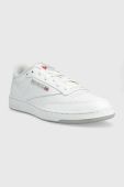 Шкіряні кросівки Reebok Classic Club C колір білий FZ6011-WH/WH/PG3 Шкіряні кросівки Reebok Classic Club C колір білий FZ6011-WH/WH/PG3
