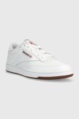 Шкіряні кросівки Reebok Classic Club C 85 колір білий FZ6012.100039279-WH/WH/RO