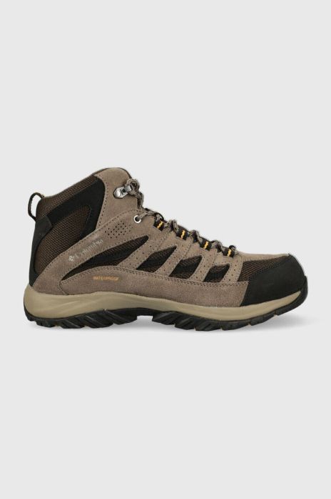 Черевики Columbia Crestwood Mid Waterproof чоловічі колір коричневий Черевики Columbia Crestwood Mid Waterproof чоловічі колір коричневий