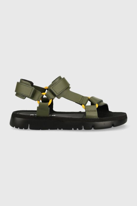 Шкіряні сандалі Camper Oruga Sandal чоловічі колір зелений K100416.022 Шкіряні сандалі Camper Oruga Sandal чоловічі колір зелений K100416.022