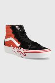 Кеди Vans SK8-Hi Flame чоловічі колір помаранчевий VN0005UJGWP1 VN0005UJGWP1-DKGRN