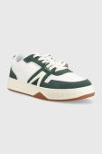 Шкіряні кросівки Lacoste L001 Leather Colour Trainers колір зелений 45SMA0070