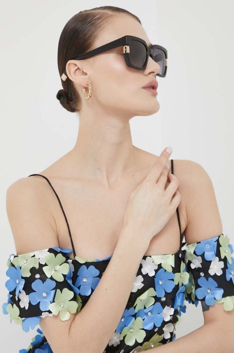 Сонцезахисні окуляри Furla жіночі колір чорний (3176488) Сонцезахисні окуляри Furla жіночі колір чорний (3176488)