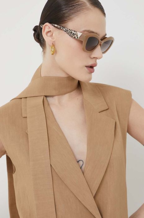 Сонцезахисні окуляри Guess жіночі колір бежевий (3170575) Сонцезахисні окуляри Guess жіночі колір бежевий (3170575)