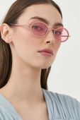 Сонцезахисні окуляри Swarovski 5625297 MILLENIA жіночі колір рожевий Сонцезахисні окуляри Swarovski 5625297 MILLENIA жіночі колір рожевий