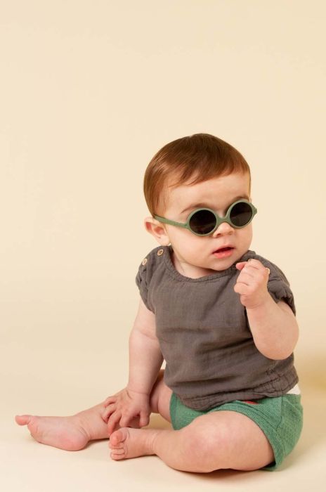 Дитячі сонцезахисні окуляри Ki ET LA Diabola колір зелений Дитячі сонцезахисні окуляри Ki ET LA Diabola колір зелений