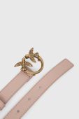 Шкіряний ремінь Pinko жіночий колір рожевий (2914822)