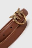 Шкіряний ремінь Pinko жіночий колір бежевий (3422507)