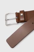 Шкіряний ремінь BOSS чоловічий колір коричневий (3380113)