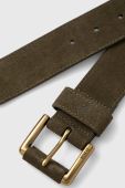 Замшевий ремінь Polo Ralph Lauren чоловічий колір зелений