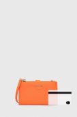 Шкіряний гаманець Patrizia Pepe жіночий колір помаранчевий (3380121)