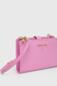 Шкіряний гаманець Patrizia Pepe жіночий колір рожевий (3380120)