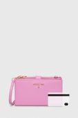 Шкіряний гаманець Patrizia Pepe жіночий колір рожевий (3380120)