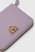 Шкіряний гаманець Pinko жіночий колір фіолетовий (2914949)