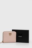 Шкіряний гаманець Pinko жіночий колір рожевий (2914947)