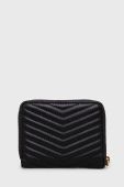Шкіряний гаманець Pinko жіночий колір чорний (2974916)